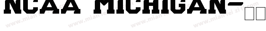 NCAA Michigan字体转换